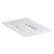 Cambro 40PPCH190 1/4 Size Translucent Food Pan Cover - 6/Case