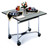 Lakeside 413 36" W Plastic Laminated Top Drop-Leaf Square Room Service Table