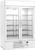 Beverage Air MMF49HC-1-W-IQ 52"W Two-Section Glass Door MarketMax Freezer Merchandiser