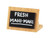 Cal-Mil 1103-23-60 Write-On Sign Holder Bamboo Frame 4-1/4"W