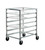 New Age NS834A 38"H Mobile Aluminum 12 Tray Rack with No Top
