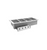 Randell 9560-4-DM 59.3" W Stainless Steel Insulated Electric Drop-In Hot Food Unit - 120 Volts