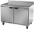 Beverage Air WTF48AHC 48"W Two Door Stainless Steel Worktop Freezer With 4" Removable Backsplash