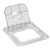 Cambro 60CWL135 Camwear 1/6 Size Clear Food Pan Cover - 6/Case