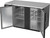 Beverage Air BB58HC-B 59" W Black Stainless Steel 2 Solid Doors Refrigerated Back Bar Storage Cabinet - 115 Volts