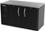 Beverage Air BB58HC-B 59" W Black Stainless Steel 2 Solid Doors Refrigerated Back Bar Storage Cabinet - 115 Volts