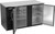 Beverage Air BB58HC-B 59" W Black Stainless Steel 2 Solid Doors Refrigerated Back Bar Storage Cabinet - 115 Volts