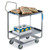 Lakeside 4558 Handler Series 54.63" W Stainless Steel 2-Tier NSF Heavy Duty Utility Cart - 700 Lbs.