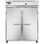 Continental Refrigerator 2RFE 57" W Two-Section Solid Door Reach-In Extra-Wide Refrigerator/Freezer - 115 Volts