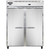 Continental Refrigerator 2RFE 57" W Two-Section Solid Door Reach-In Extra-Wide Refrigerator/Freezer - 115 Volts