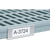 Metro MAX4-9989PX 1" x 4.5" Plastic Snap-On Design Metromax 4 Label Holder