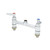 T&S Brass B-0220-LNCC Pantry double swivel base faucet 8"