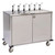 Lakeside 70220 Stainless Steel Condiment Cart Casters with Brakes 33"W x 27-1/2"D x 47"H