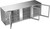 Beverage Air BB94HC-FG-S 94" W Three-Section Glass Door Refrigerated Food Rated Back Bar Storage Cabinet - 115 Volts