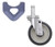 Metro 5MPXGSA Stainless Steel Cart-Washable Stem Caster Swivel Flat 300 Lbs. Capacity