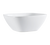 CAC China MX-SQ11 2.75 Qt. Super White Porcelain Square Catering Collection Bowl (6 Each Per Case)