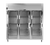 Traulsen Rht332Wut-Hhg 86.13" W Three-Section Glass Door Reach-In Spec-Line Refrigerator