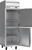 Beverage Air HRS1HC-1HS 26" W One-Section Solid Door Reach-In Horizon Series Refrigerator