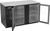 Beverage Air BB58HC-FG-B 58" W Black Stainless Steel 2 Glass Doors Refrigerated Food Rated Back Bar Storage Cabinet - 115 Volts