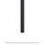 Metro 54Upbl Super Erecta Post 54"H Black Finish