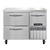 Continental Refrigerator FA43NBS 43"W Two Door Stainless Steel Freezer Base Worktop Unit With 6"H Backsplash