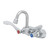T&S Brass B-1115-131X-WH4 Workboard/Bar Sink Faucet wall mount 4" centers 3" swivel gooseneck nozzle