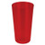 Winco PTP-16R 16 Oz. Red Plastic Pebbled Tumbler