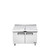 Atosa MSF8307GR 60.2" W 2-Sections 2 Doors Sandwich and Salad Mega Top Refrigerator - 115 Volts