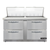 Continental Refrigerator SW60N24M-FB-D 60" W Two-Section Four Drawer Mighty Top Sandwich Unit