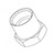 T&S Brass 016154-25 Hose Adapter 1-1/16"