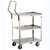 Lakeside 4422 Handler Series 31" W Stainless Steel 3-Tier Medium Duty Utility Cart - 500 Lbs.