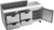 Beverage Air SPED72HC-12-4 72" W Three-Section One Door Sandwich Top Refrigerated Counter