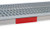 Metro CSM6-RX Metromax I Shelf Marker 6" x 1-1/2" Snaps Over Edge Red