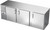 Beverage Air BB94HC-S 94" W Stainless Steel 3 Solid Doors Refrigerated Back Bar Storage Cabinet - 115 Volts