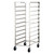 Lakeside 158 10 Pans Stainless Steel Full Height 5" Casters Sheet Pan and Tray Rack