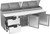 Beverage Air DPD93HC-2 93" W Three-Section Two Door Two Door Pizza Top Refrigerated Counter
