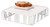 Cal-Mil 432-3-15 12"W x12"D x 3-1/4" Square White Wire Portland Riser