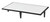 Cal-Mil 22024-1-13 21"W x 12-1/4"D x 4-3/4"H Plastic & Steel Monterey Riser