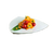 Bon Chef 9162PWHT Ceramic Pearl White Triangular Serving Plate
