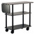 Lakeside 36102 48" W Rectangular 3 Open Shelves Service Cart