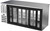 Beverage Air BB72HC-GS-PT-S 72" W Stainless Steel 6 Glass Doors Refrigerated Back Bar Pass-Thru Storage Cabinet - 115 Volts
