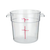 Winco PCRC-1 1 Qt. Clear Round Polycarbonate Food Storage Container