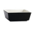 CAC China F-BW4-B/W 5 Oz. Super White Porcelain Square Fortune Bowl (4 Dozen Per Case)