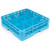 Carlisle RG9-114 9 Compartments Full Size Polypropylene Blue OptiClean Dishwasher Glass Rack