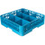 Carlisle RG9-114 9 Compartments Full Size Polypropylene Blue OptiClean Dishwasher Glass Rack