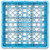 Carlisle RG9-114 9 Compartments Full Size Polypropylene Blue OptiClean Dishwasher Glass Rack