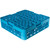 Carlisle RG9-114 9 Compartments Full Size Polypropylene Blue OptiClean Dishwasher Glass Rack