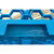 Carlisle RG9-114 9 Compartments Full Size Polypropylene Blue OptiClean Dishwasher Glass Rack