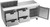 Beverage Air SPED72HC-08-4 72" W Three-Section One Door Sandwich Top Refrigerated Counter