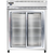 Continental Refrigerator 2RESNSASGD 57" W Two-Section Glass Door Reach-In Extra-Wide Refrigerator